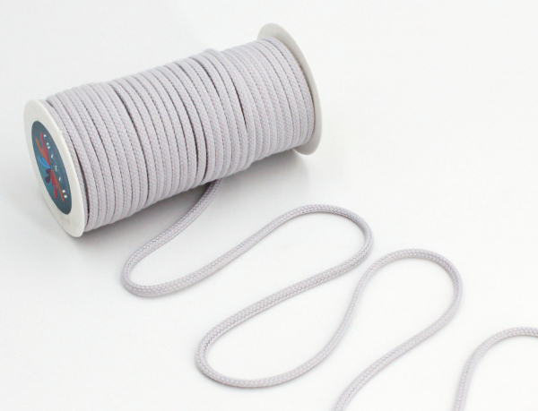 Baumwollkordel 6 mm lichtgrau (1 m)